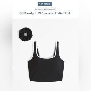 ABERCROMBIE YPB sculpLUXE square neck slim tank size large